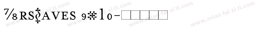 MrsEaves (T1)字体转换